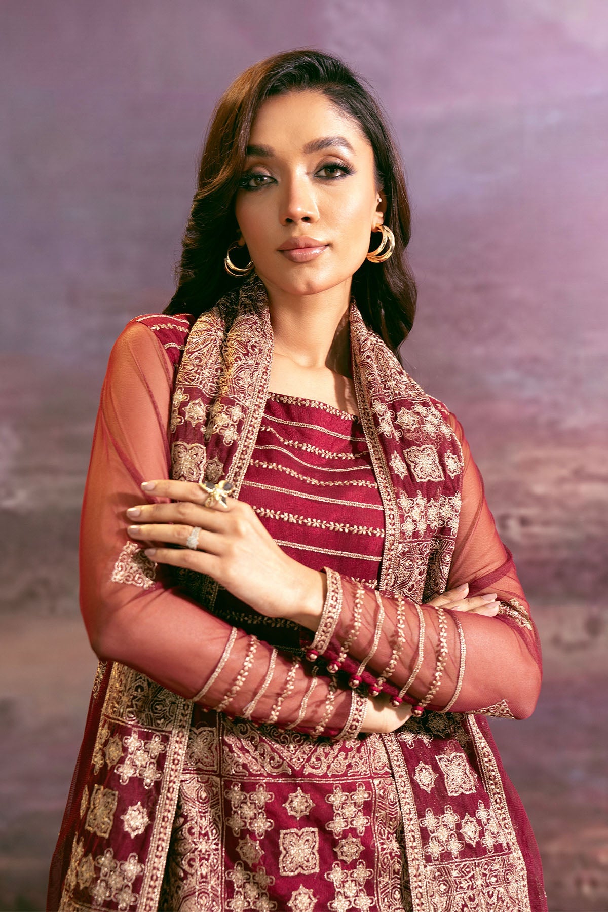 4 Piece - Embroidered Suit - E1498 - Shop Now at Kayseria