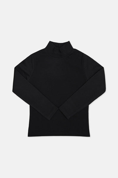 Basic Black High Neck - GK601424 - Shop Now at Leisure Club