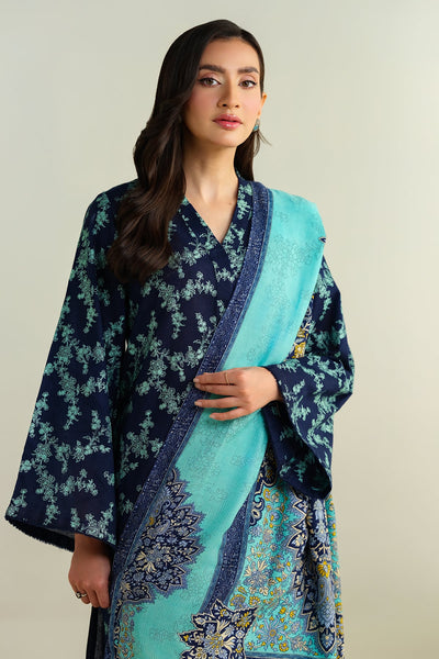 3 Piece- Embroidered Khaddar Suit - KPW24-P3044-44