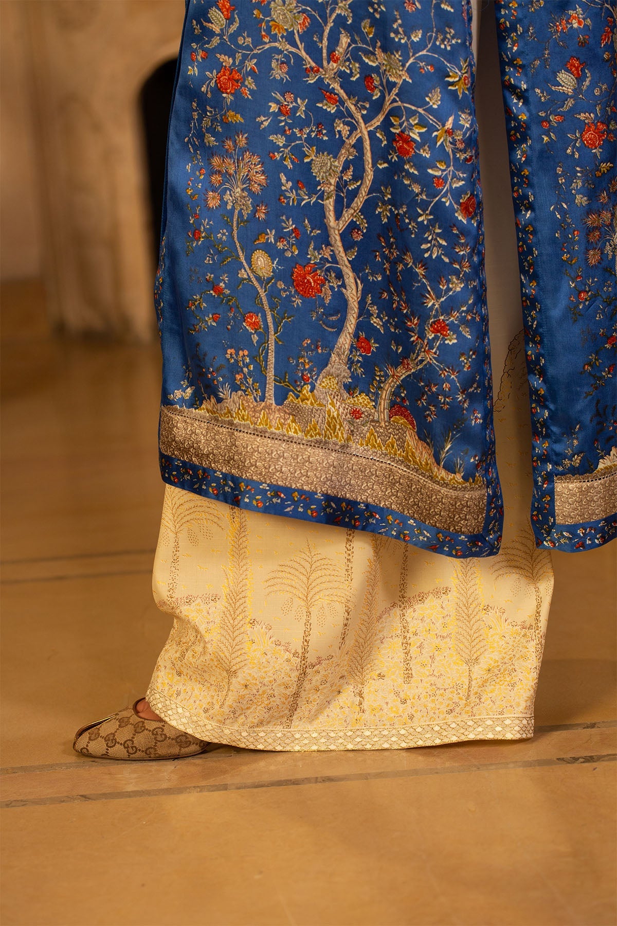 1 Piece - Printed & Embellished Sindhi Silk Suit - MCP1406-1 - Shop Now at Kayseria
