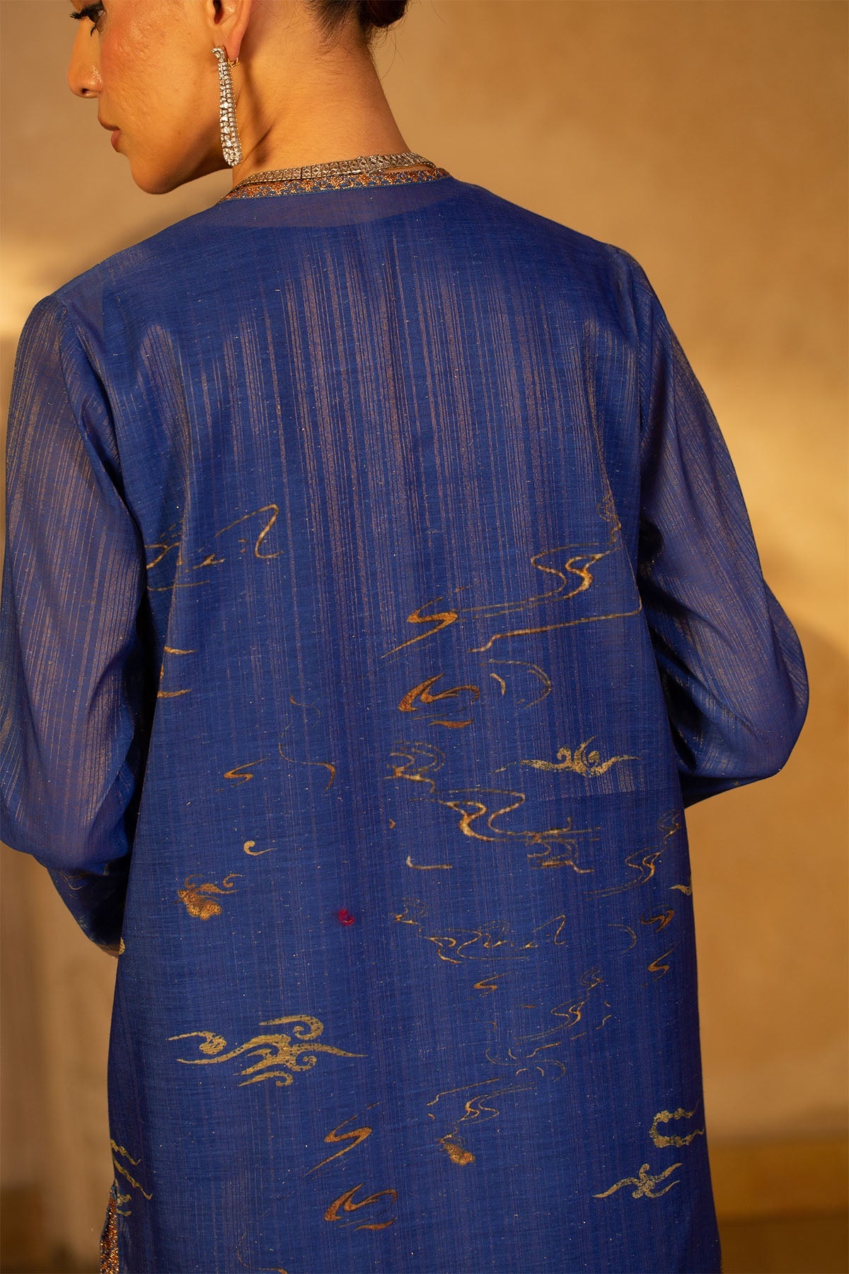 3 Piece - Printed & Embroidered Nap Shimmer Suit - MCP1513 - Shop Now at Kayseria
