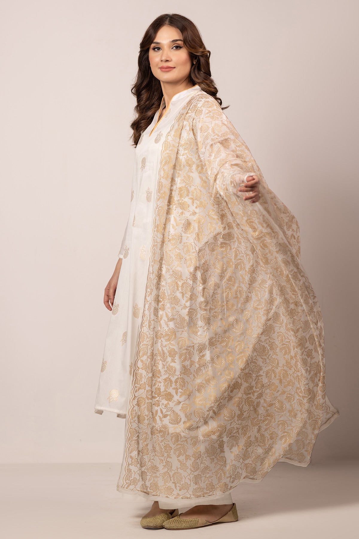 2 Piece - Embroidered Jacquard Suit - MCP-1302-2 - Shop Now at Kayseria