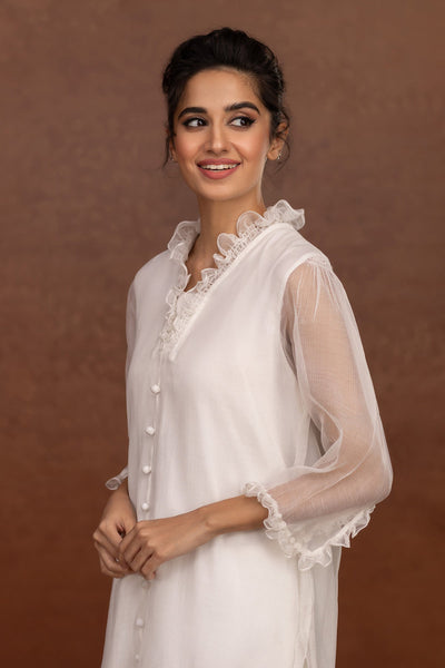 2 Piece - Dyed Chery Net Suit - MCP-1327-32 - Shop Now at Kayseria