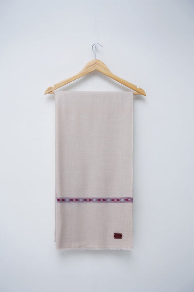 Light Brown Fine Wool Shawl - Shop Now at Shahnameh