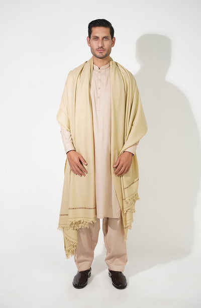 Dark Brown Fine Wool Shawl - Shop Now at Shahnameh