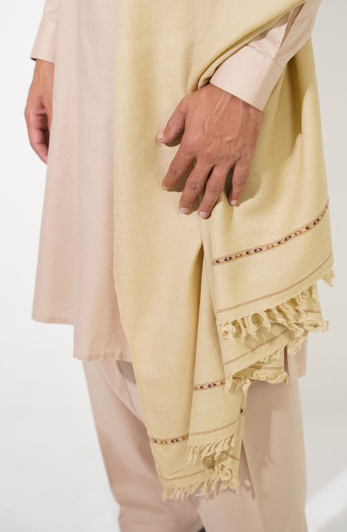 Dark Brown Fine Wool Shawl - Shop Now at Shahnameh