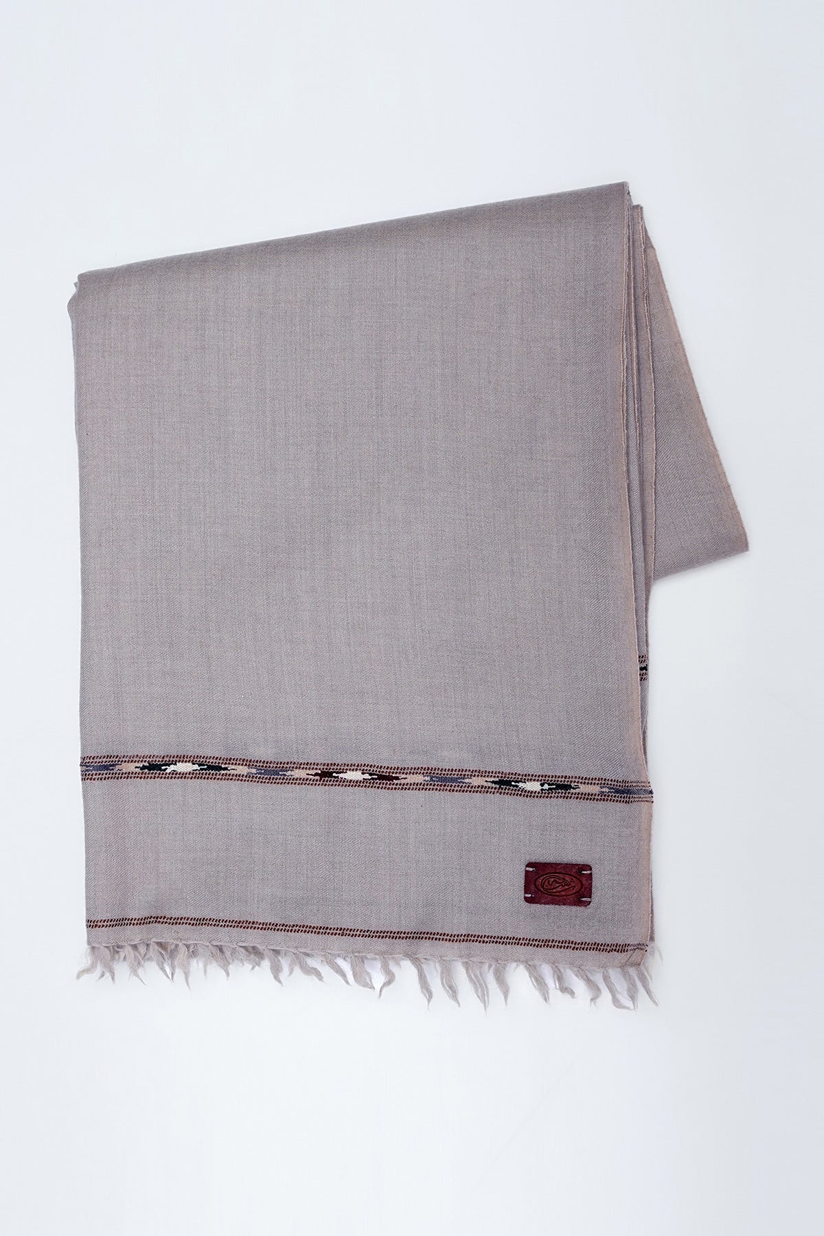 Dark Brown Fine Wool Shawl - Shop Now at Shahnameh