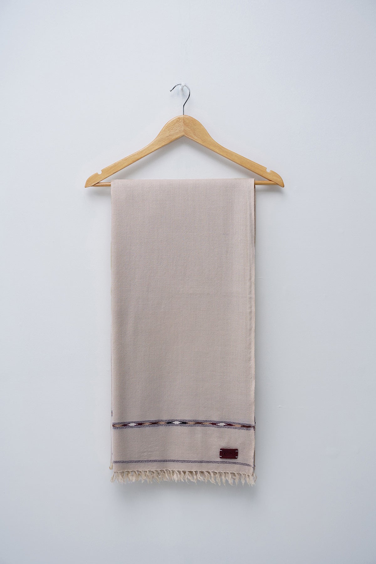 Beige Fine Wool Shawl - Shop Now at Shahnameh