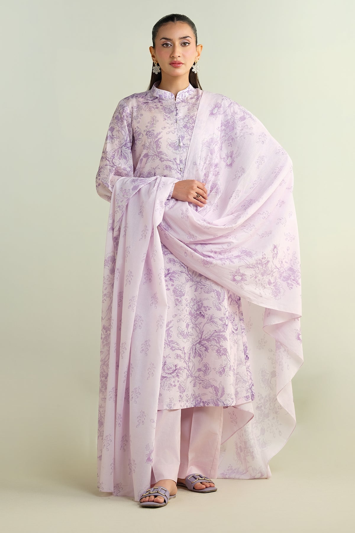 3 Piece - Printed Suit - X6105 R - Shop Now at Kayseria