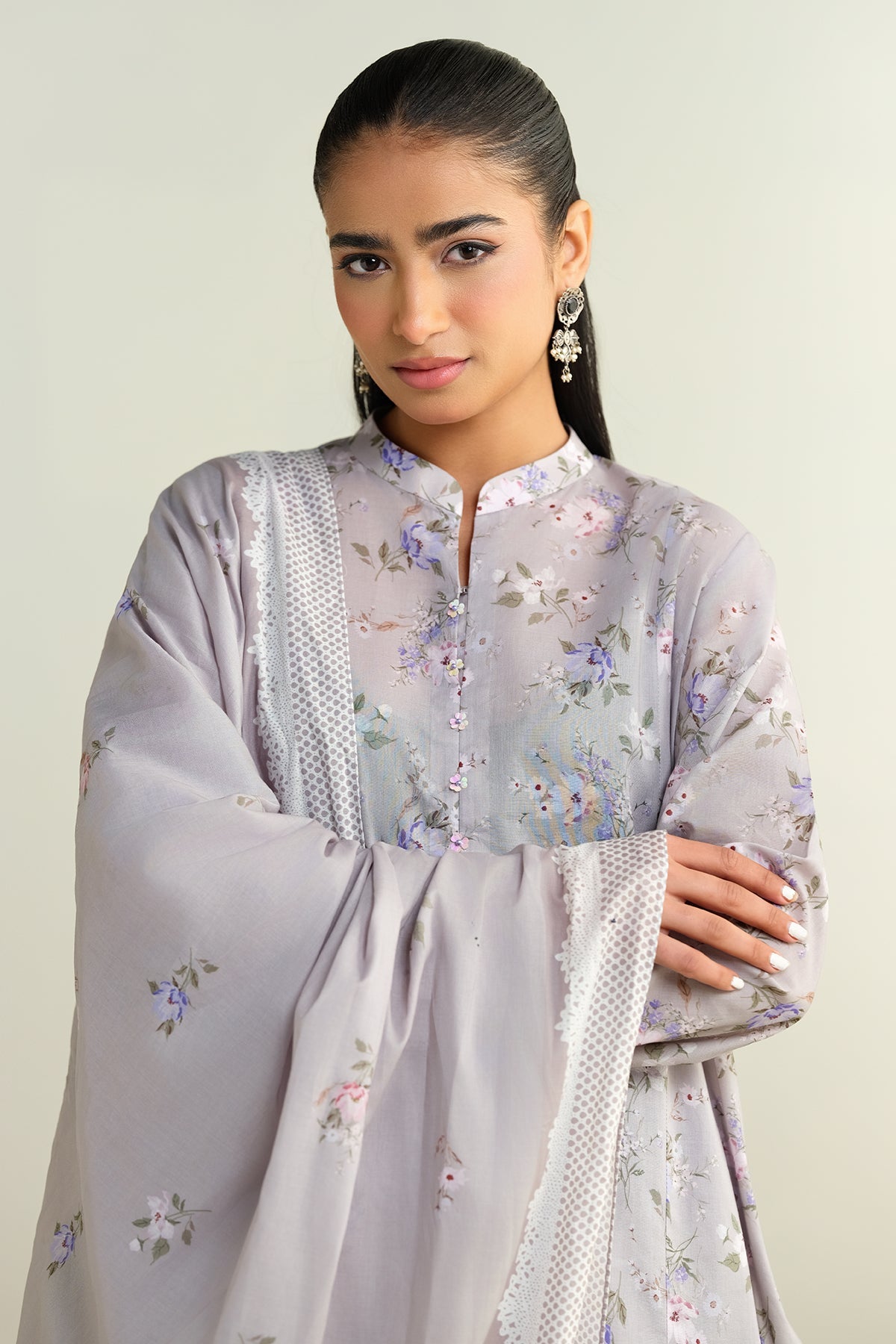 3 Piece - Printed Suit - X6132 - Shop Now at Kayseria