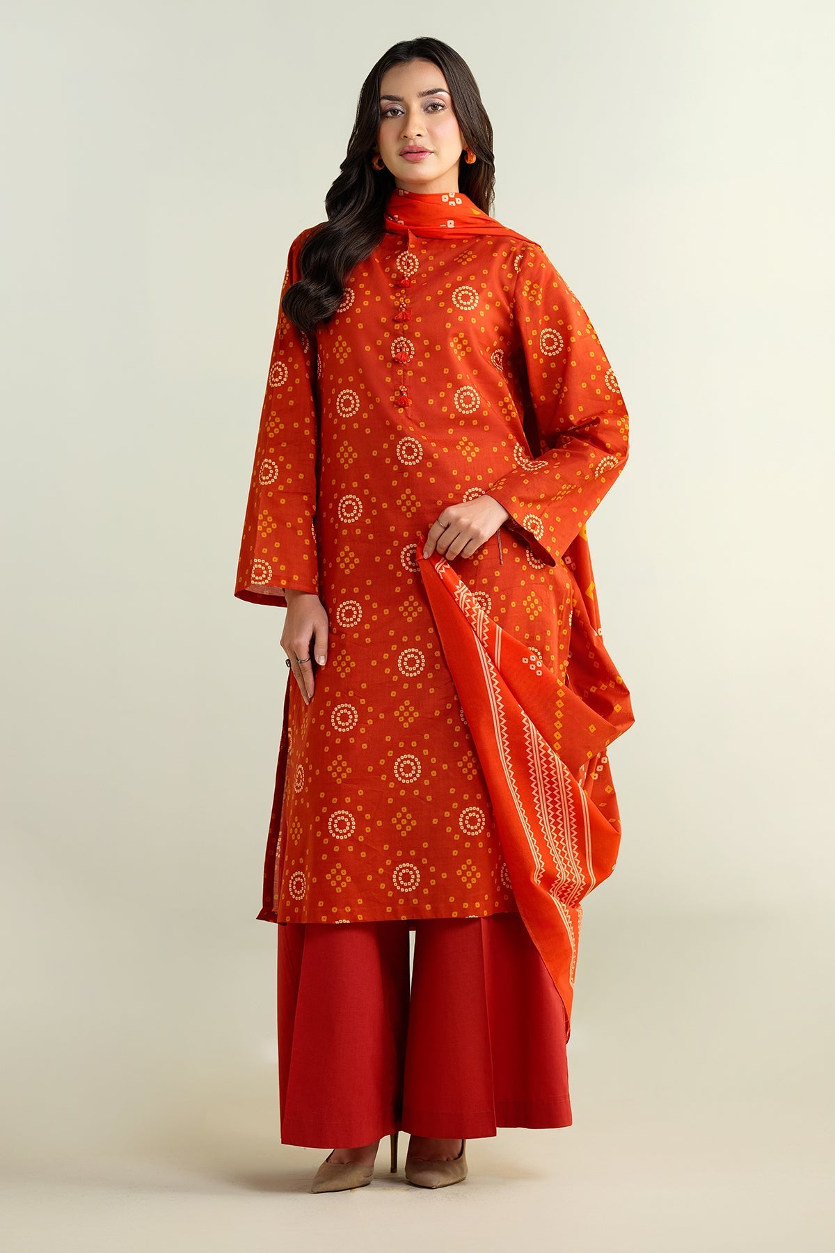 3 Piece - Printed Suit - X6135 - Shop Now at Kayseria